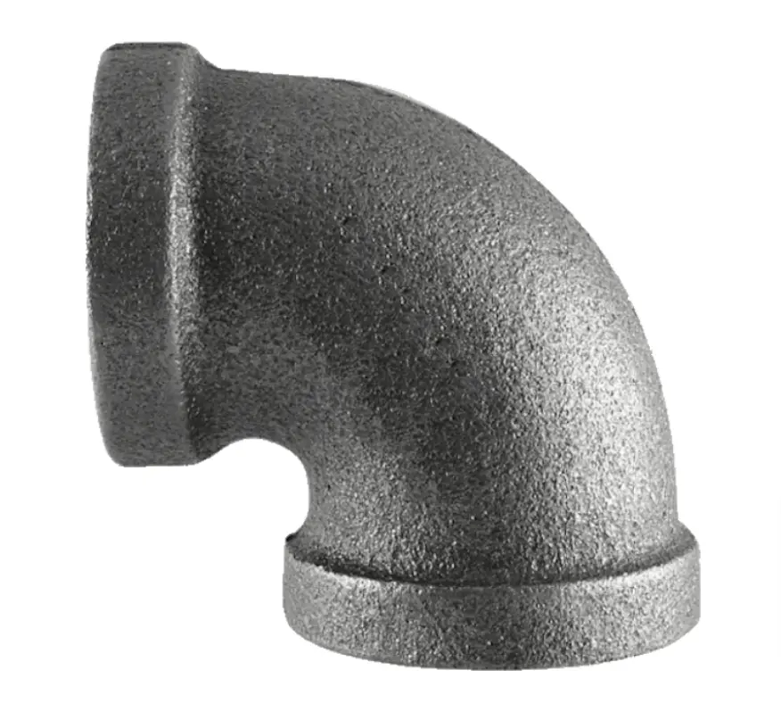 Black Malleable Reducing 90 Elbow