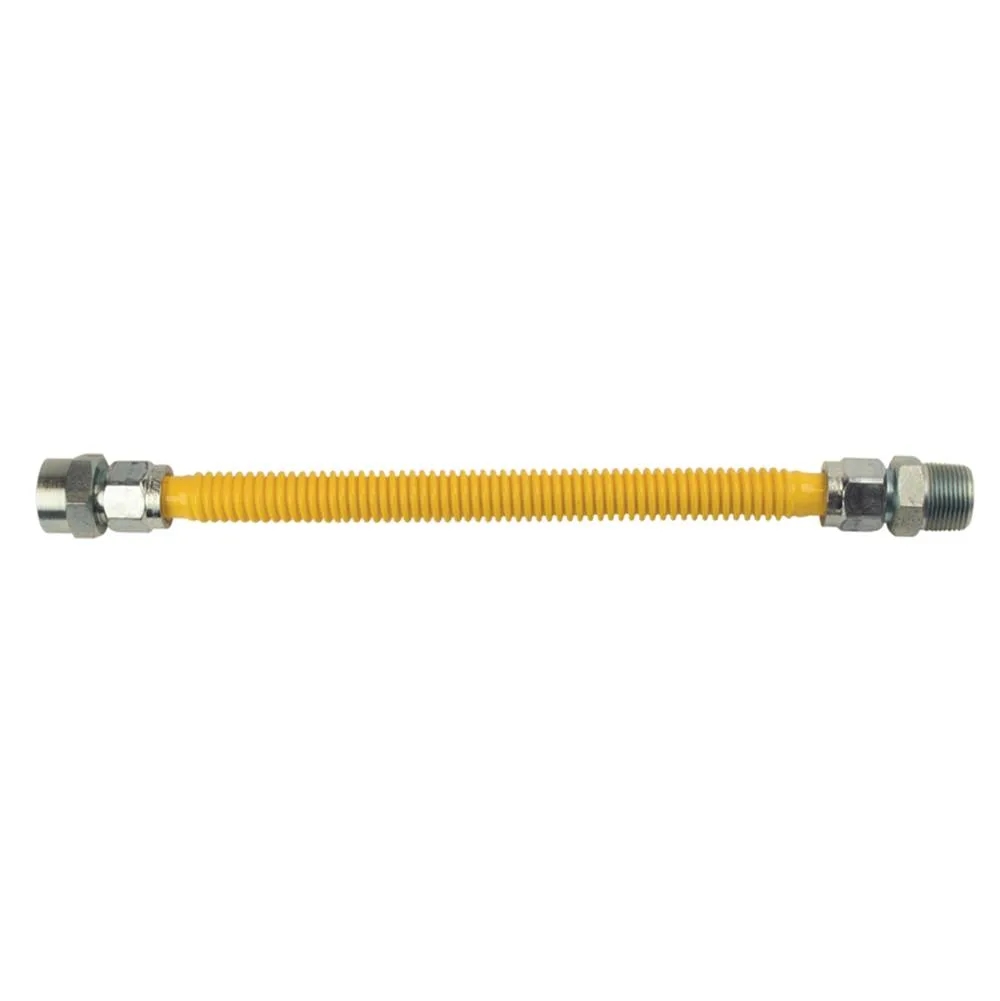 1" FIP x 1" MIP - 24" Length Gas Connector