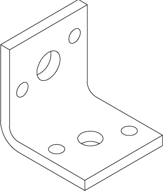 PHD 925 3/8" or 1/2" Reversible Side Beam Angle L Bracket