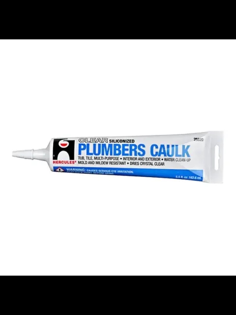 Hercules 5.5 Fluid Oz. Tube Plumbers Caulk - Clear