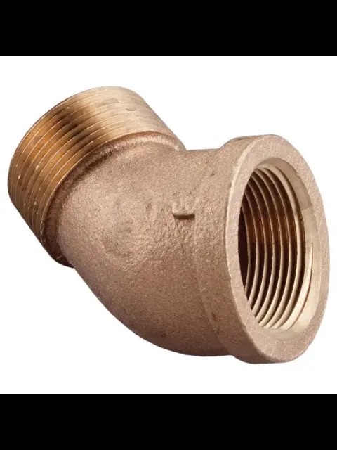 BF B-ST4501 1/4" BRASS STREET ELBOW 45