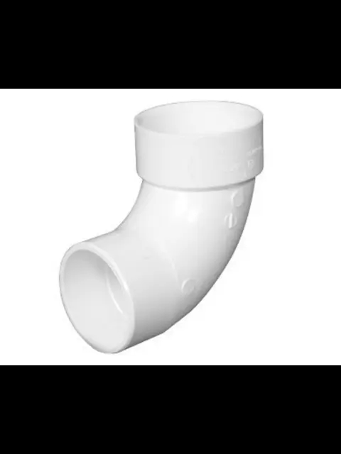 3" PVC DWV 90 1/4 Bend Street (SxH)