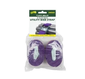 Dottie 8' Purple Nylon Web Straps (2 Pack)
