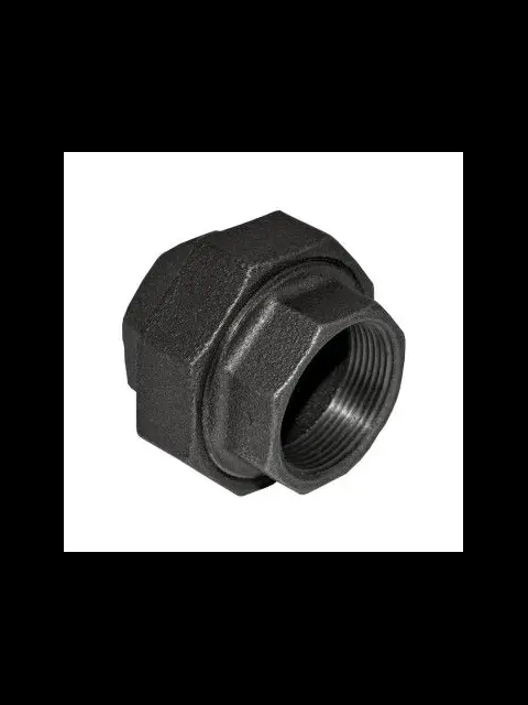 4" Black Malleable Union