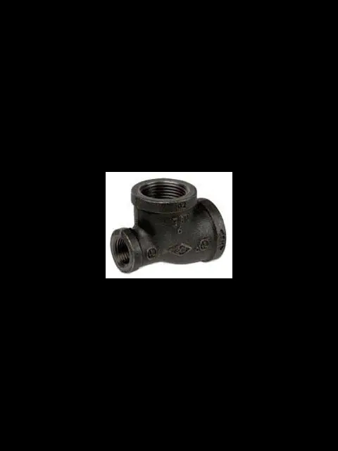 1" X 1" X 1/2" Ductile Iron Screwed Reducing Tee