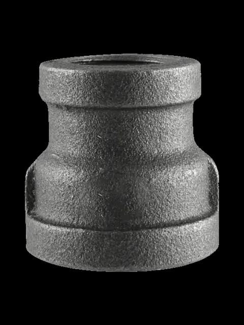2-1/2" X 2" Black Malleable Reducing Coupling