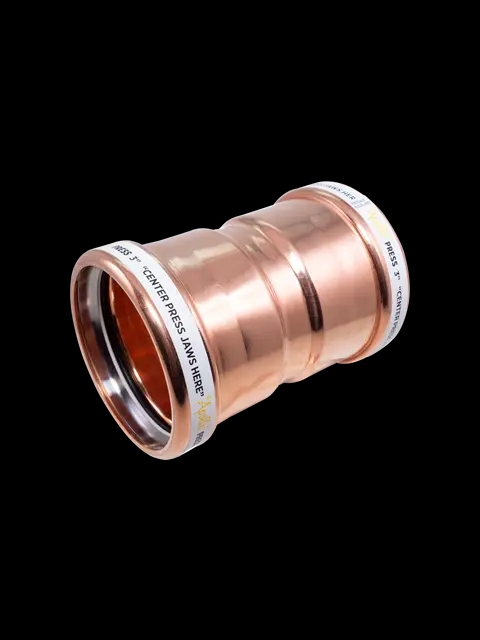 2-1/2" Copper Press Coupling W/Stop Press X Press