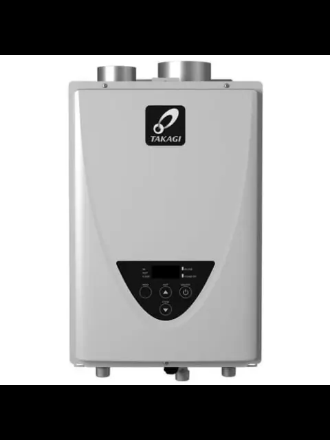 Takagi TK-510U-I 199 000 BTU Natural Gas/Liquid Propane Indoor Non-Condensing Ultra-Low NOx Tankless Water Heater