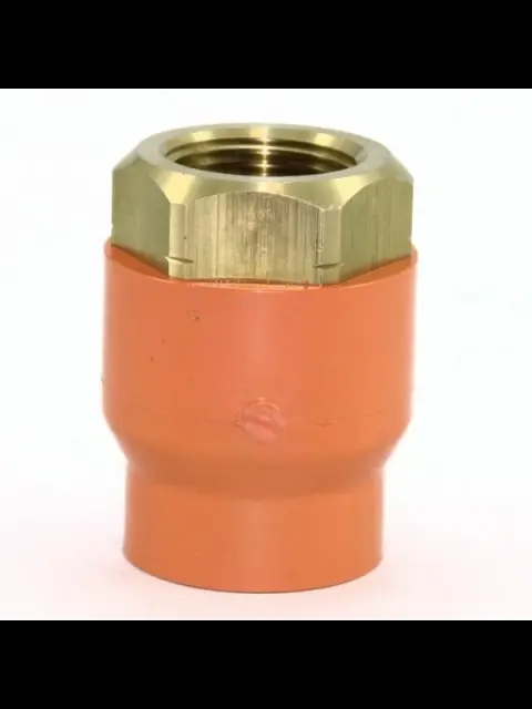Tyco BlazeMaster 3/4" X 1/2" Orange CPVC Head Adapter Brass