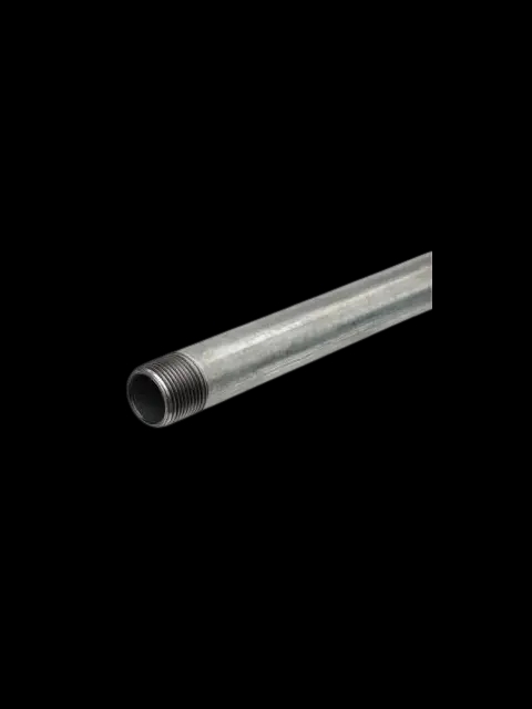 2-1/2" X 21' Schedule 40 T&C Galvanized A53 Threaded and Coupled Gas Pipe