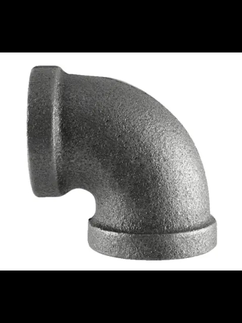 4" Black Malleable Elbow 90