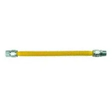 1" OD 3/4" MIP X 3/4" FIP Gas Flex 18" Length