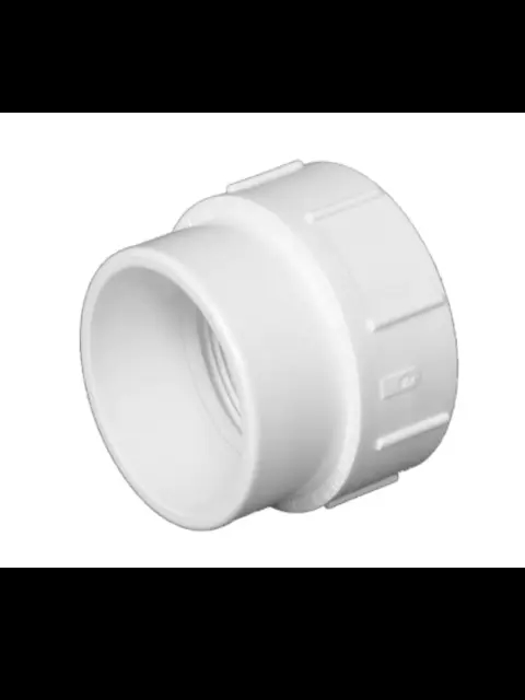 4" PVC DWV Fitting Cleanout Adapter (S X FPT)