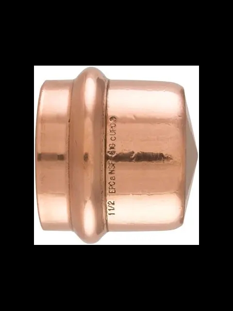 1" Copper Press Tube Cap