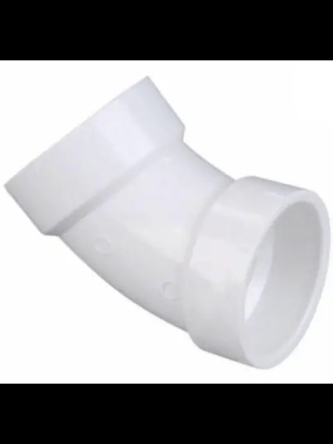 3" PVC DWV 45 1/8 Bend (HxH)