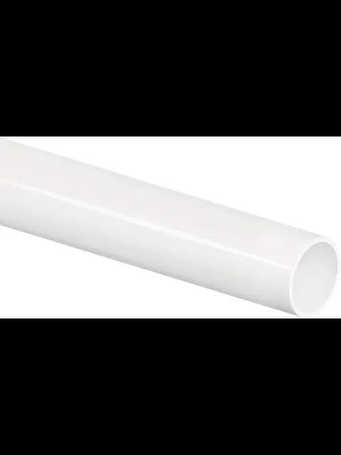 1-1/2" X 20' Straight Pipe White/Natural UV Shield