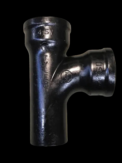 1-1/2" No Hub Cast Iron Sanitary Tee Import