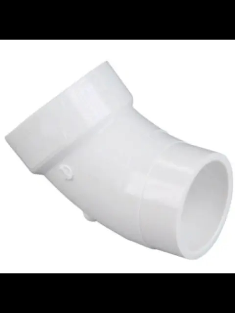 6" PVC DWV 45 1/8 Bend Street (HxS)