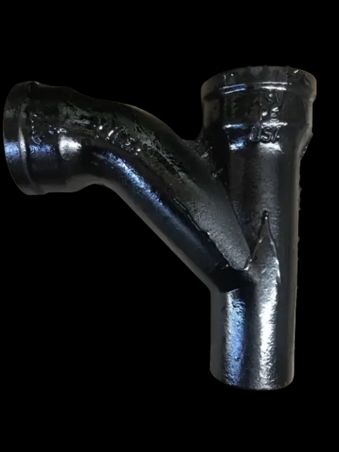 3" No Hub Cast Iron Combination Y & 1/8 Bend Import
