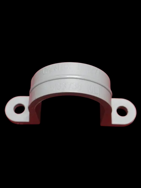 3/4" Plastic 2-Hole Pipe Clamp