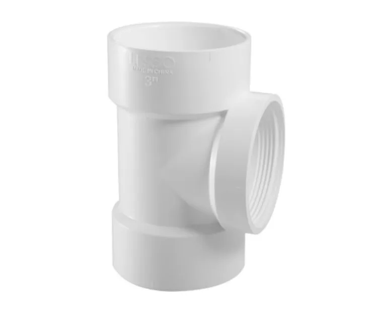 1-1/2" PVC DWV Cleanout Tee (HxHxFPT)