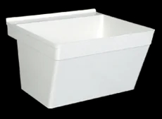 Florestone WM-1-WHT Wall Mount Single Utility Sink In White - 22-1/8" X 22-3/8" X 14-1/4"