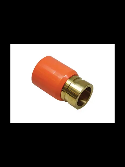 Tyco BlazeMaster 2-1/2" Orange CPVC X GROOVE Adapter Brass