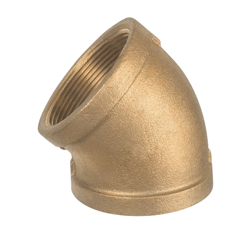 1-1/4" Brass Elbow 45