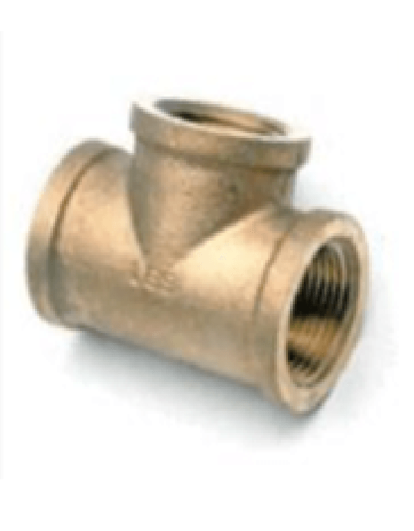3/4" X 3/4" X 1/2" Brass Reducing Tee