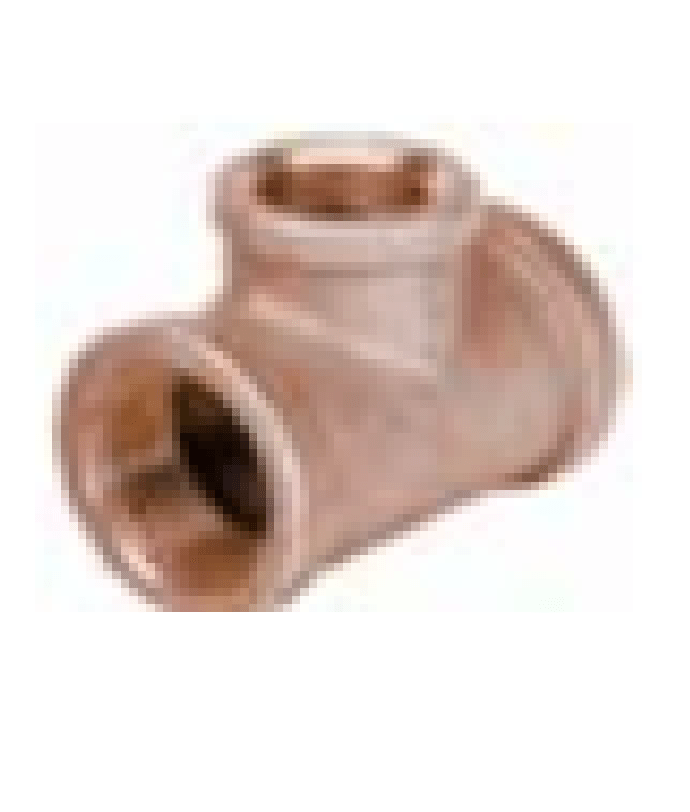 1-1/4" X 1-1/4" X 1" Brass Reducing Tee