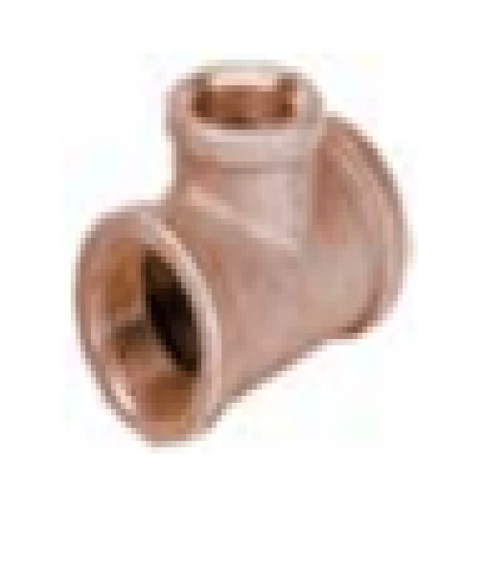 2" X 2" X 1-1/2" Brass Reducing Tee