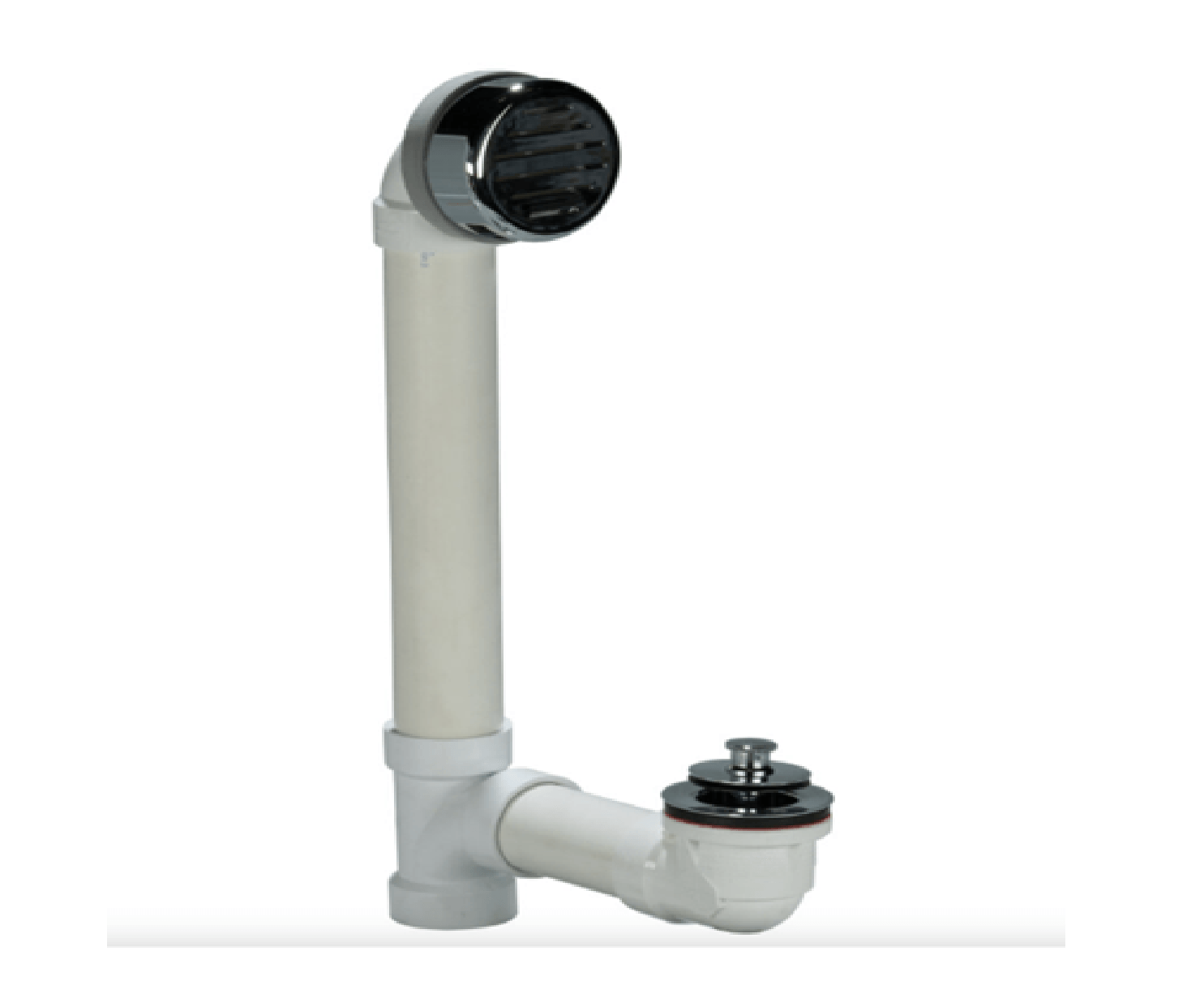 Bath Drain Full Kit Toe Touch ABS Polished Chrome