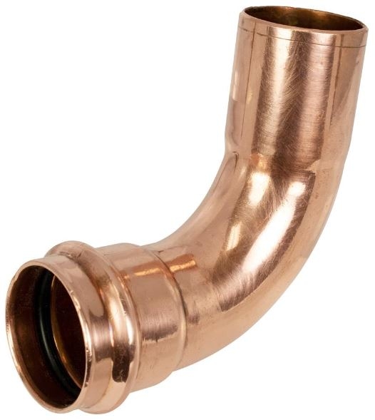 1-1/4" Copper Press 90 Elbow Street Ftg X Press