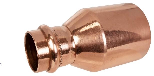 2" X 1" Copper Press Street Reducer FTG X Press