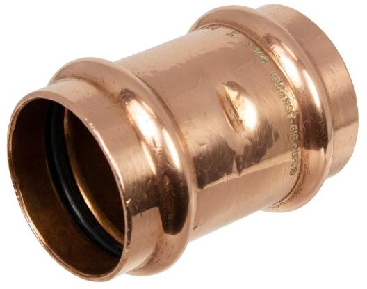 1-1/2" Copper Press Coupling W/Stop Press X Press