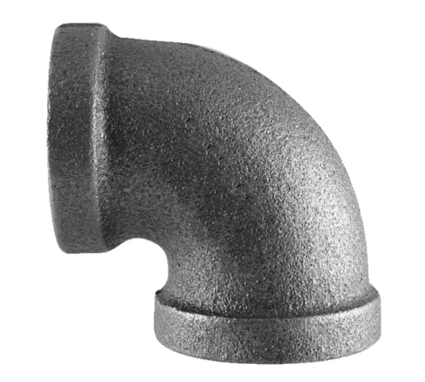 Black Malleable Reducing 90 Elbow