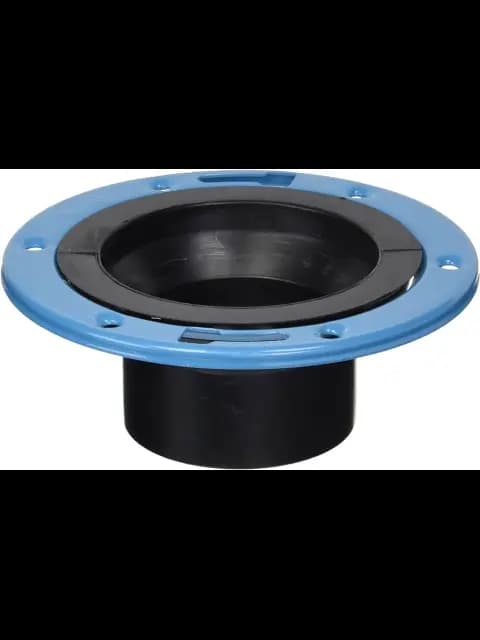 4X 3 ABS Closet Flange Spigot Adj w/Metal Ring