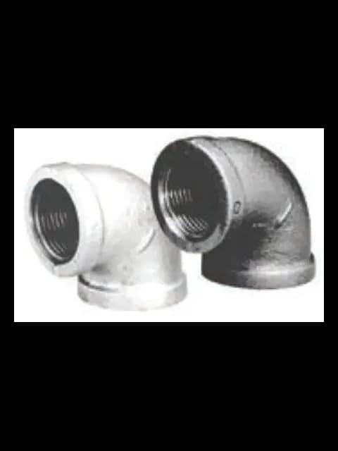 3/4" Galvanized Malleable 90 Elbow