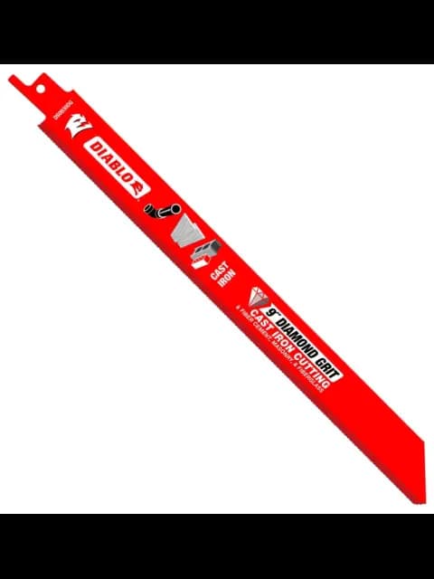 Diablo DS0930DGX 9" Diamond Grit Reciprocating Saw Blade for Cast Iron