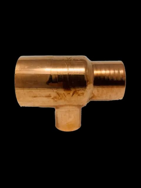 1-1/4" X 1" X 1-1/4" Copper Reducing Tee