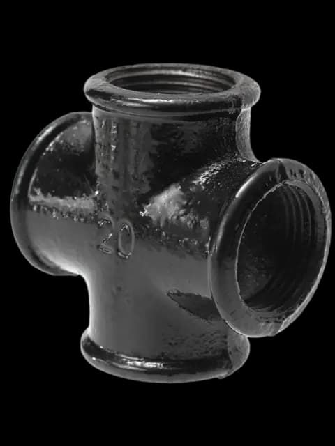 2" No Hub Cast Iron Sanitary Tap Cross Import