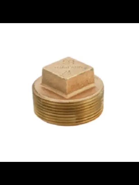BF B-PL02 3/8" BRASS PLUG-SOLID