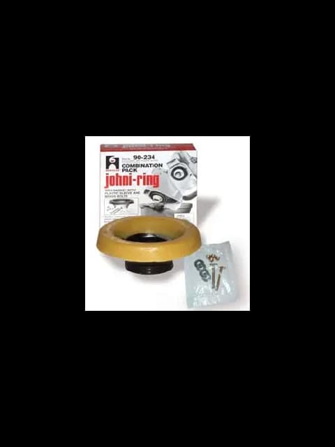 JOHNI-RING[R] BRAND; 90 MODEL; 1/4 INCH SIZE; SOLID BRASS MATERIAL; 24 PER PACK; INCLUSIONS/FEATURES 4 INCH HORN WAX RING WITH (2) BOLTS; 24 PER PACK; INCLUSIONS/FEATURES 4 INCH HORN WAX RING WITH (2) BOLTS