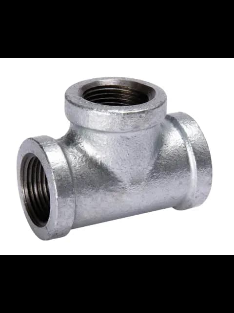 1" Galvanized Malleable Tee