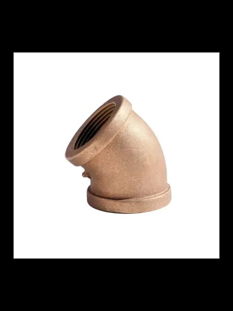 BF B-L4510 3" BRASS ELBOW 45