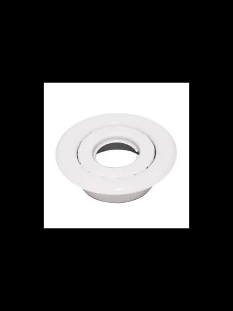 401 Short Escutcheon Canopy Cup 1/2" White