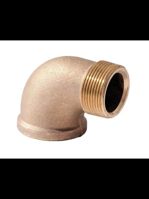 BF B-ST9010 3" BRASS STREET ELBOW 90