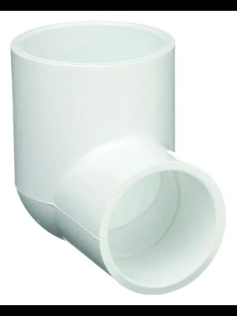 REDUCER; 90 DEG BEND ANGLE; 1-1/2 INCH X 1/2 INCH; 1-1/2 INCH IPS SOLVENT WELD SOCKET X 1/2 INCH IPS SOLVENT WELD SOCKET END CONNECTION; 40 S SCHEDULE; PVC MATERIAL; ASTM D1784 MATERIAL SPECIFICATION; 140 DEG F TEMPERATURE RATING; 406 MODEL