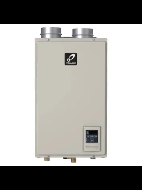 TAKAGI T-H3-M-DV-NG INDOOR CONDENSING TANKLESS WATER HEATER 120K BTU 6.6 GPM 1/2" GAS