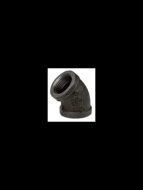 1-1/4" Ductile Iron 45 Screwed Elbow